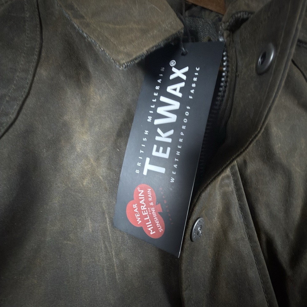 Flint and Tinder Waxed Field Jacket Mens XS NWT British Millerain Canvas Brown - Picture 6 of 15